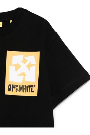 T-shirt Big Label OFF WHITE KIDS | OBAA002S25JER0081018